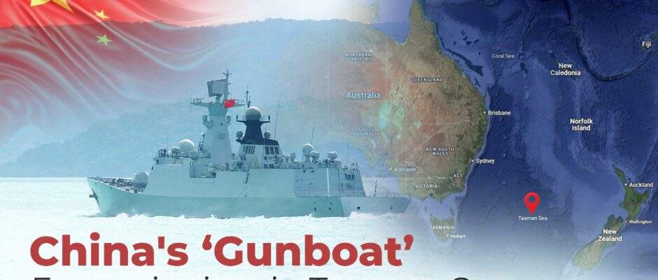 China Extends to Tasman Sea