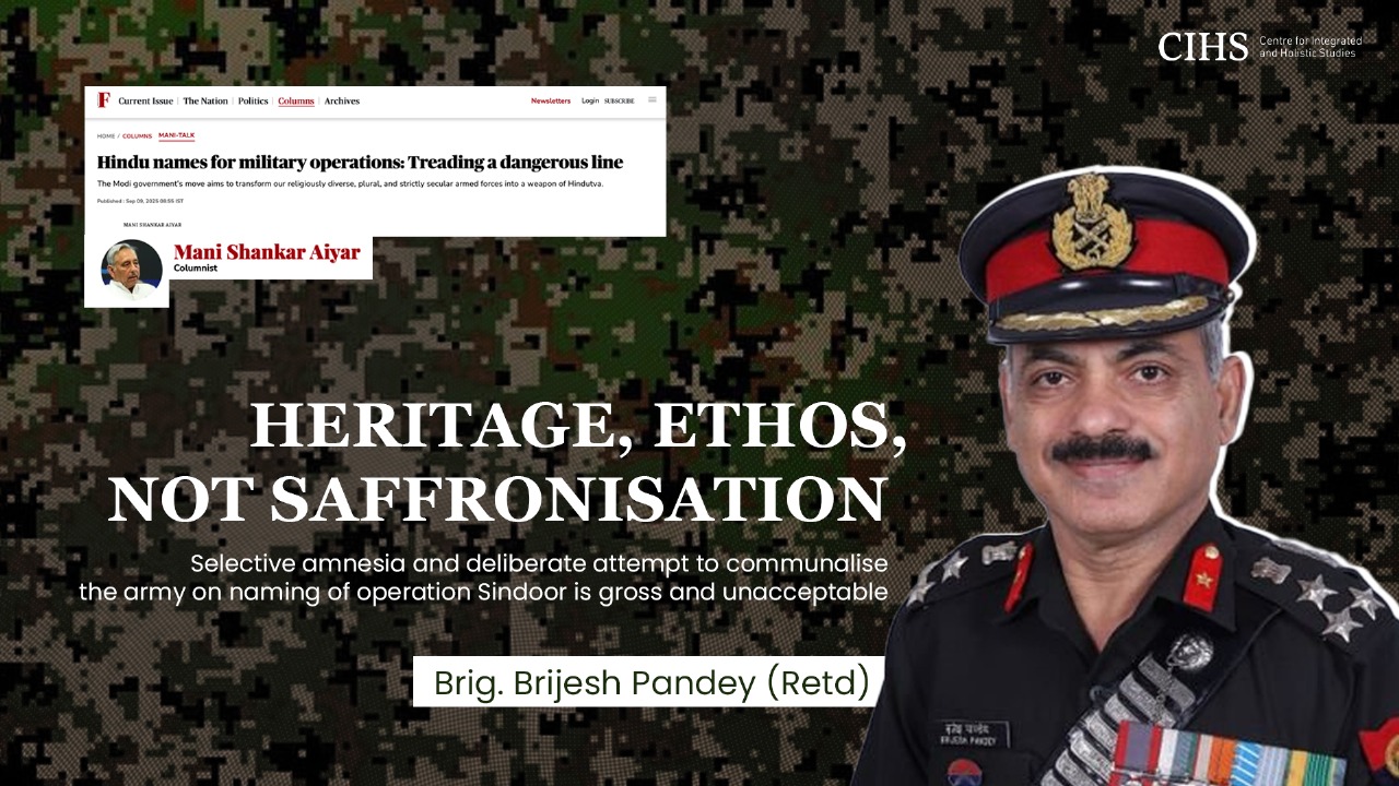 Heritage, Ethos, Not Saffronisation