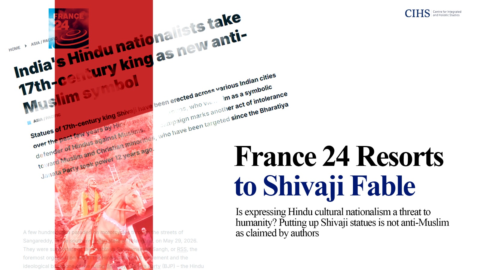 France 24 Resorts to Shivaji Fable