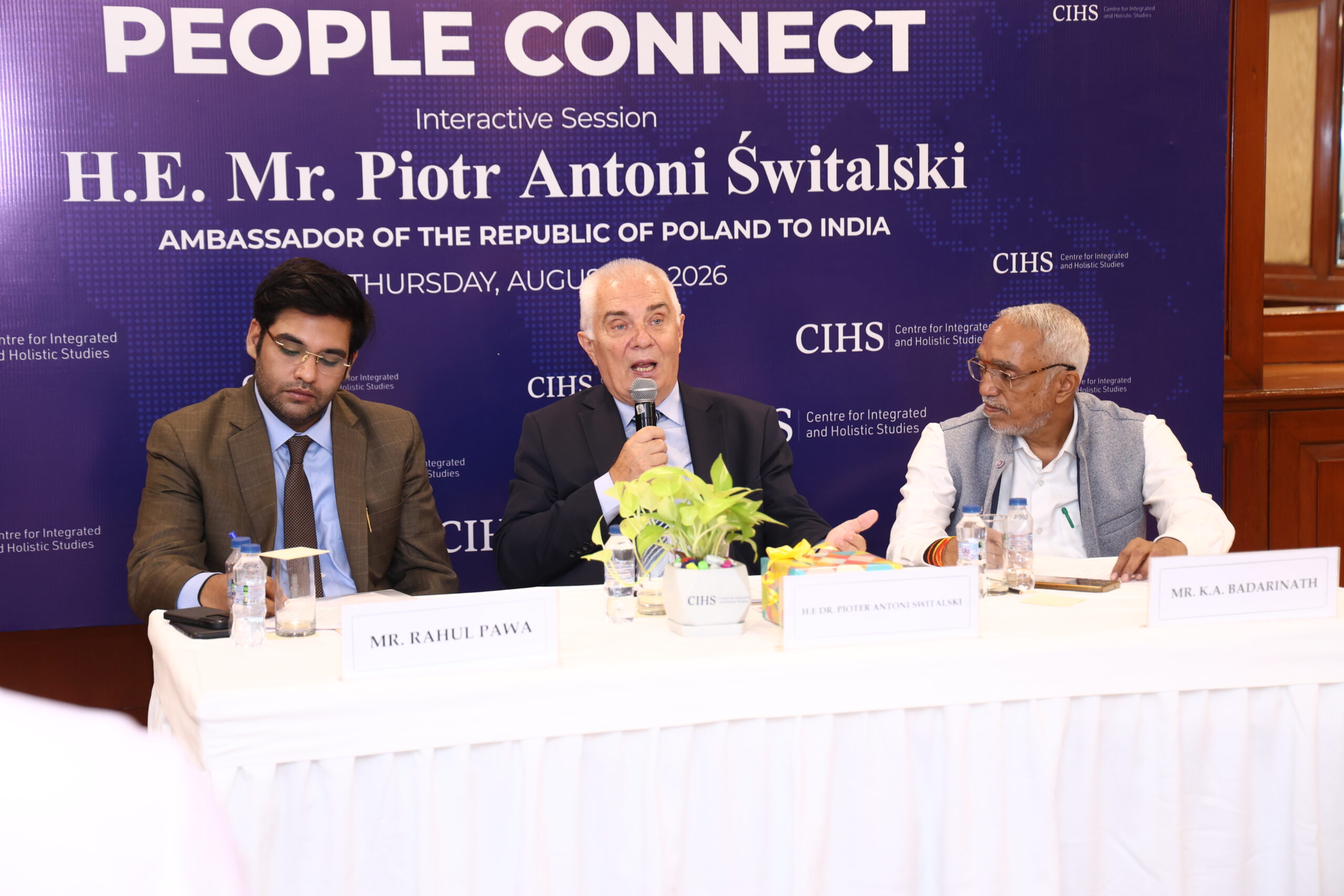 PRESS NOTE: CIHS Hosted Interactive Session with Ambassador of Poland
